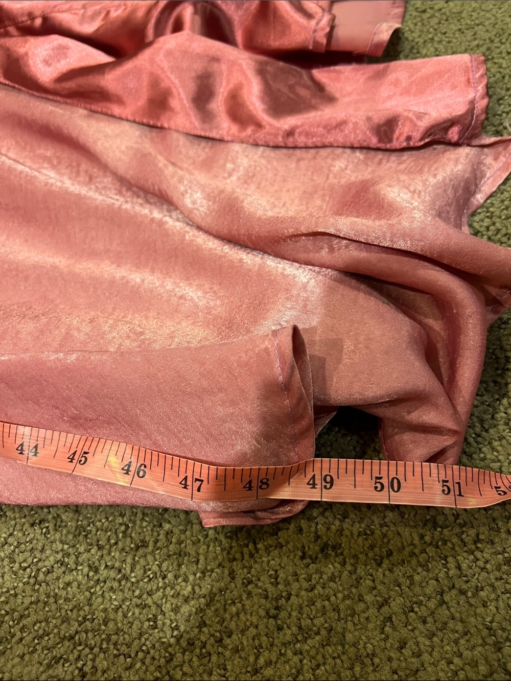 Lulu’s women’s small gown pink shiny Macy formal - Picture 10 of 10